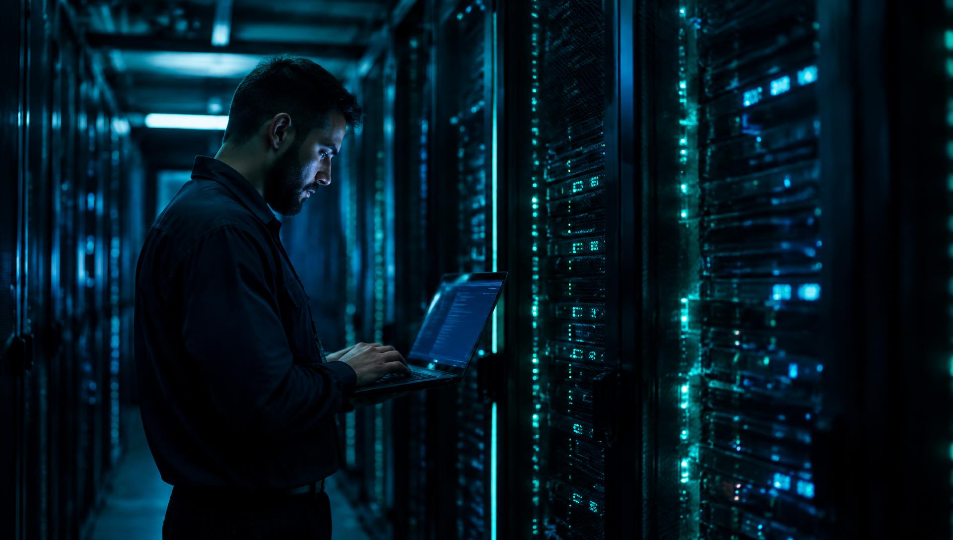 Technicien informatique en salle serveurs